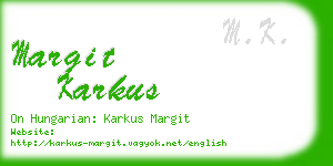 margit karkus business card